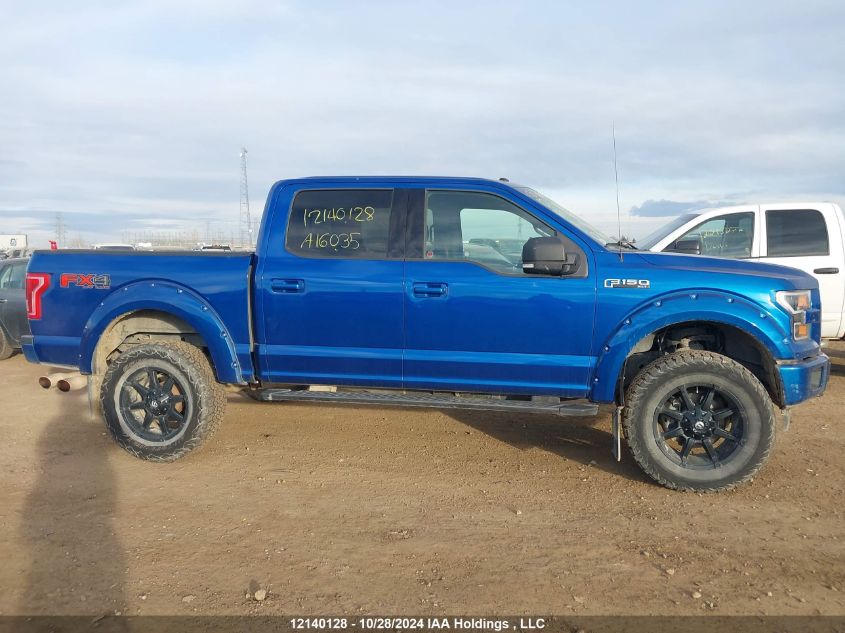 2017 Ford F-150 Xlt VIN: 1FTEW1EF9HFA16035 Lot: 12140128