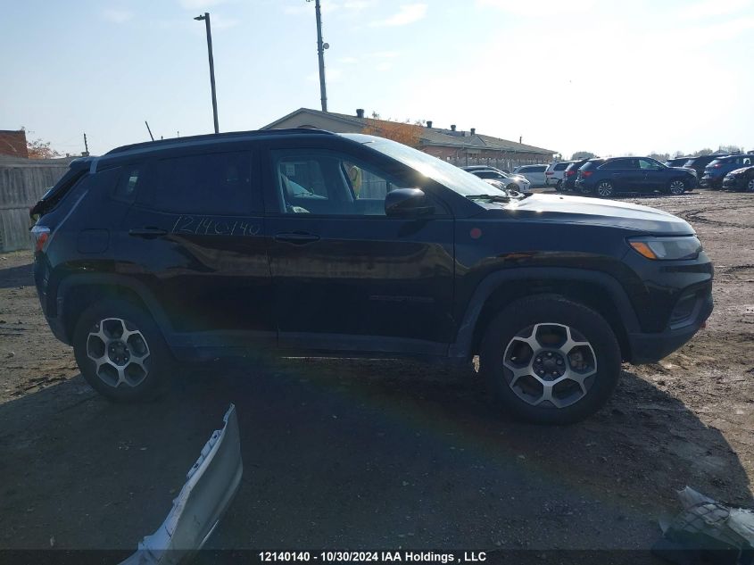 2022 Jeep Compass VIN: 3C4NJDDB9NT220804 Lot: 12140140