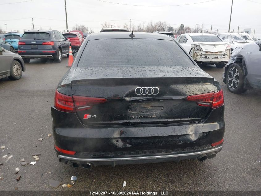 2018 Audi S4 Sedan VIN: WAUC4AF44JA068974 Lot: 12140207