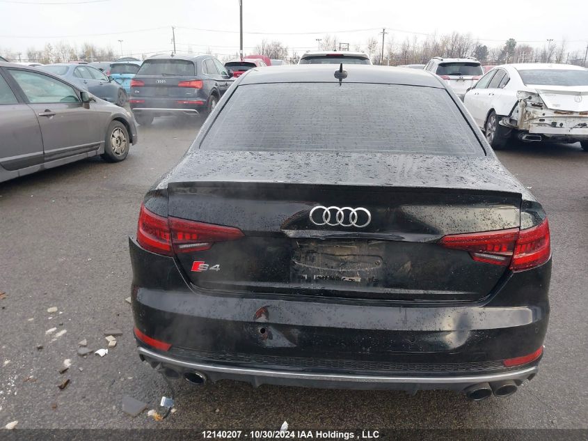 2018 Audi S4 Sedan VIN: WAUC4AF44JA068974 Lot: 12140207