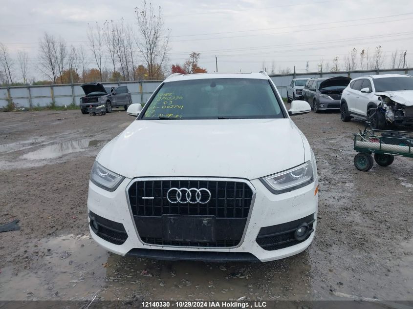 2015 Audi Q3 VIN: WA1EFEFS5FR002741 Lot: 12140330