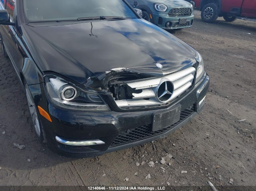 2012 Mercedes-Benz C-Class VIN: WDDGF8BB5CA640381 Lot: 12140646