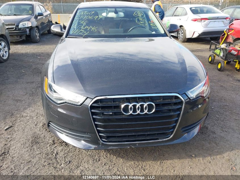 2012 Audi A6 VIN: WAUHGCFC7CN068446 Lot: 12140697