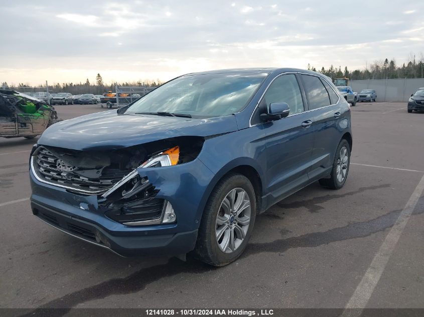 2019 Ford Edge Titanium VIN: 2FMPK4K94KBC53458 Lot: 12141028