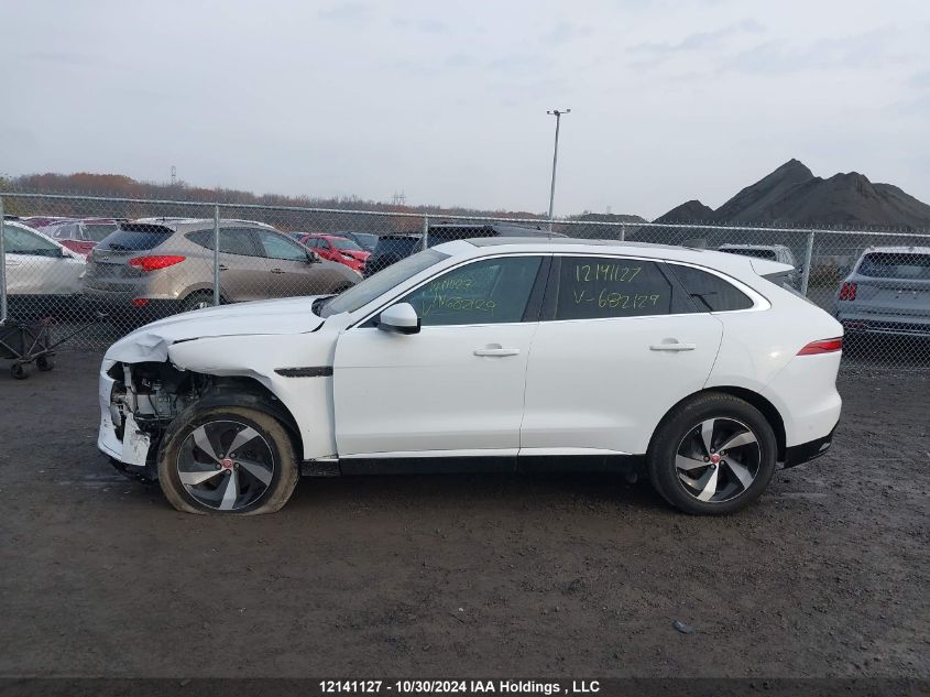 2021 Jaguar F-Pace VIN: SADCJ2EX5MA682129 Lot: 12141127