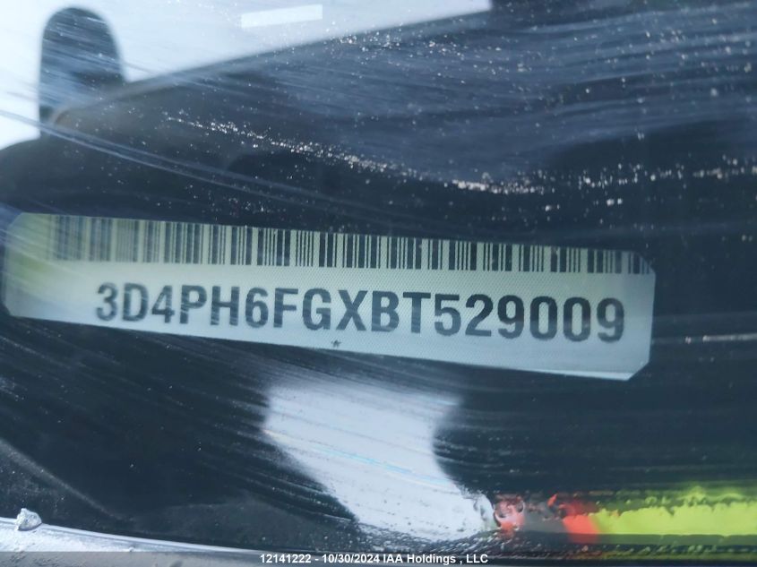 2011 Dodge Journey R/T VIN: 3D4PH6FGXBT529009 Lot: 12141222