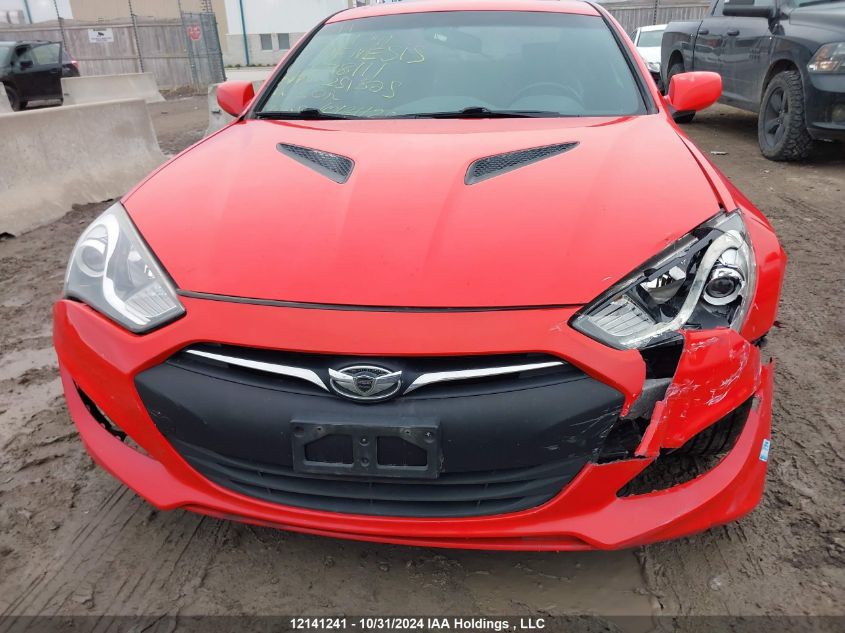 2013 Hyundai Genesis Coupe 2.0T VIN: KMHHT6KD3DU098111 Lot: 12141241