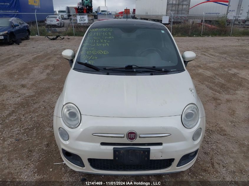 2012 Fiat 500 Sport VIN: 3C3CFFBR4CT111284 Lot: 12141469