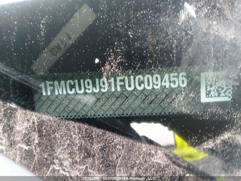 2015 Ford Escape Titanium VIN: 1FMCU9J91FUC09456 Lot: 12142298