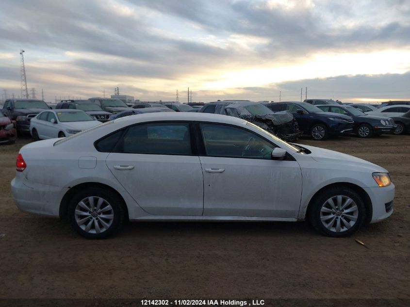 2013 Volkswagen Passat VIN: 1VWAH7A33DC105017 Lot: 12142302