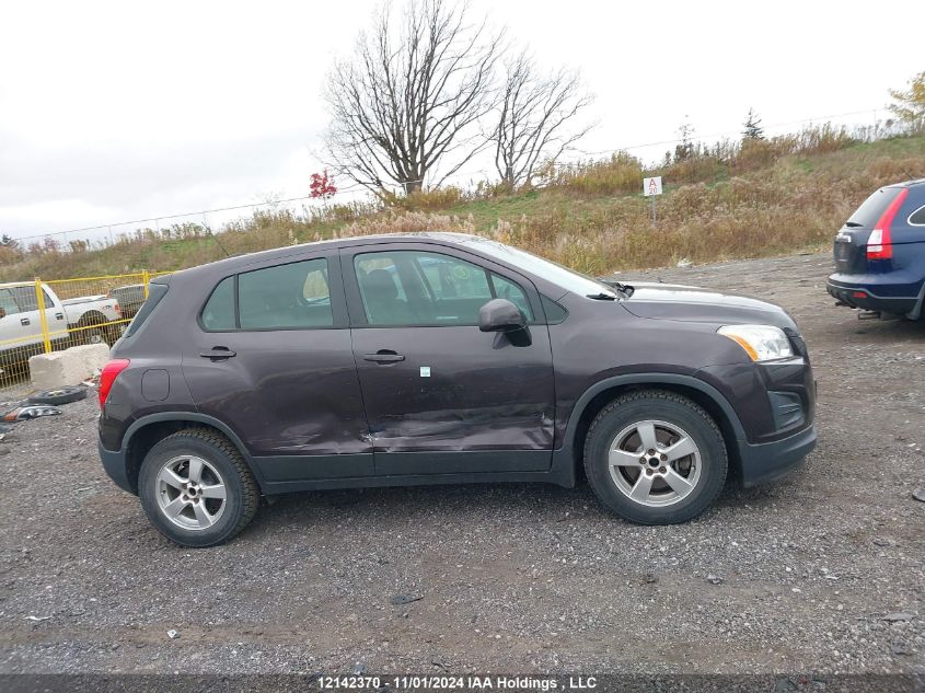 2015 Chevrolet Trax Ls VIN: 3GNCJKSB5FL256609 Lot: 12142370