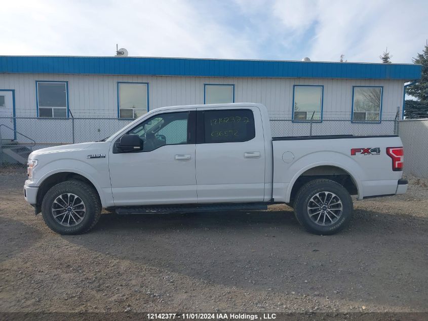 2019 Ford F150 Supercrew VIN: 1FTEW1E44KFC36592 Lot: 12142377