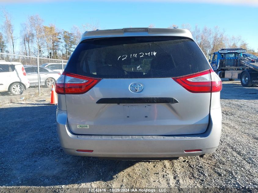 2018 Toyota Sienna 7-Passenger VIN: 5TDZZ3DC6JS961011 Lot: 12142416