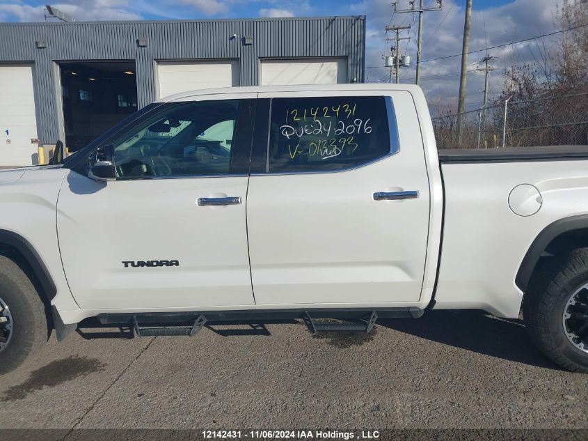 2023 Toyota Tundra Crewmax Limited VIN: 5TFJA5EC5PX013393 Lot: 12142431