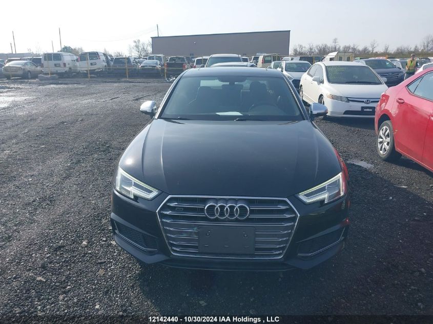 2018 Audi S4 Sedan VIN: WAUC4AF41JA001362 Lot: 12142440