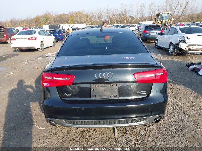 2012 Audi A6 VIN: WAUBGCFC6CN005456 Lot: 12142516