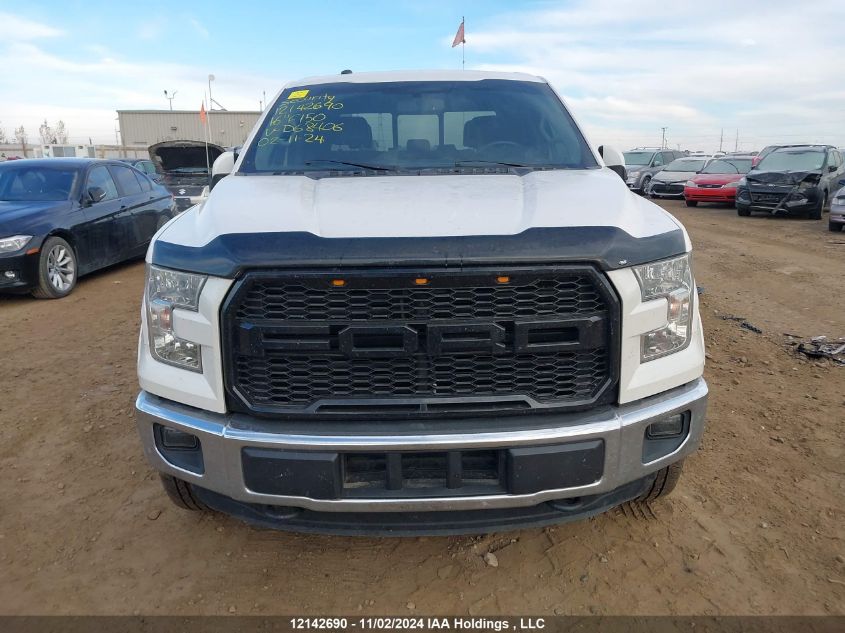 2016 Ford F150 Supercrew VIN: 1FTEW1EG4GKD68406 Lot: 12142690