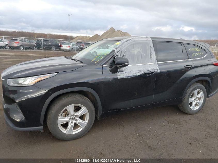 2022 Toyota Highlander L/Le VIN: 5TDBZRBH3NS211932 Lot: 12142860