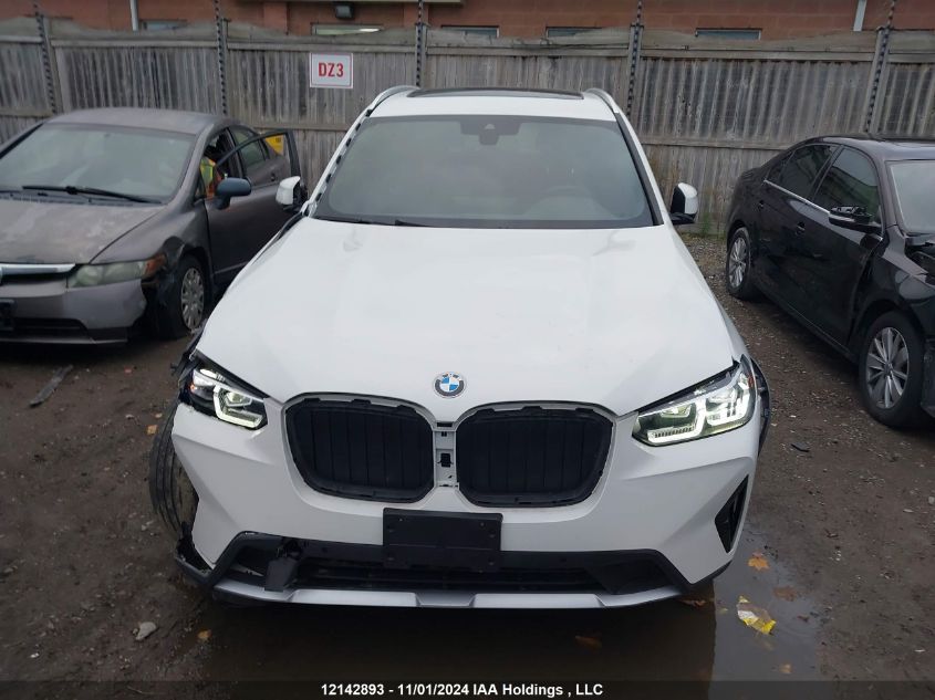 2022 BMW X3 VIN: 5UX53DP04N9L07926 Lot: 12142893