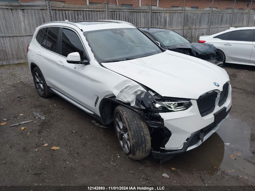 2022 BMW X3 VIN: 5UX53DP04N9L07926 Lot: 12142893