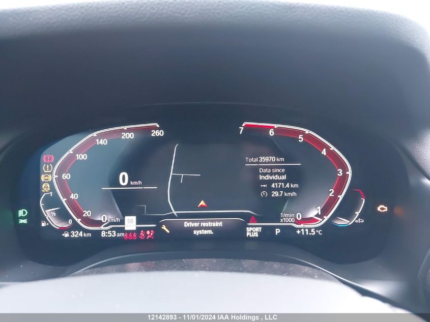 2022 BMW X3 VIN: 5UX53DP04N9L07926 Lot: 12142893