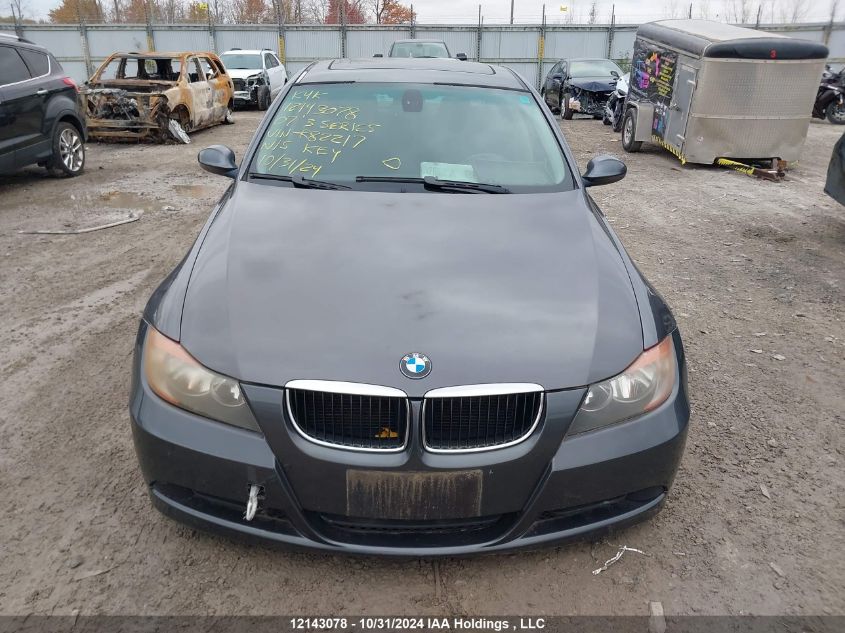 2007 BMW 3 Series VIN: WBAVH13527KR82217 Lot: 12143078