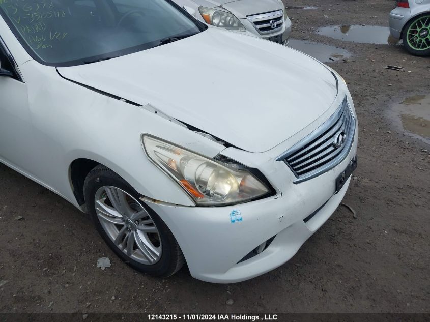 2013 Infiniti G37X VIN: JN1CV6AR9DM350548 Lot: 12143215