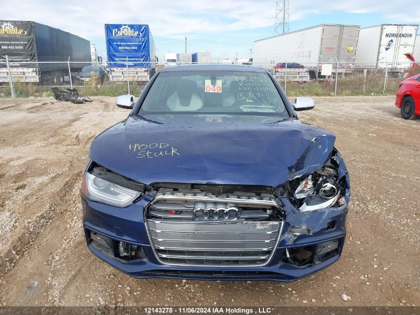 2013 Audi S4 VIN: WAUFGCFL3DA081064 Lot: 12143278