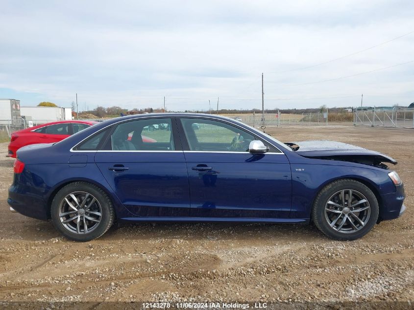 2013 Audi S4 VIN: WAUFGCFL3DA081064 Lot: 12143278