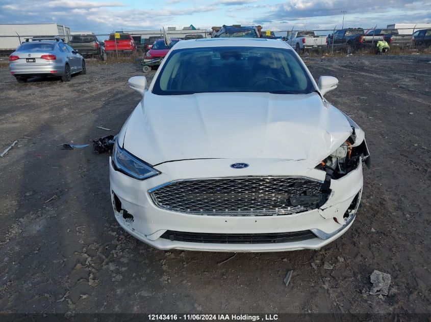 2020 Ford Fusion Energi Titanium VIN: 3FA6P0SU5LR231055 Lot: 12143416