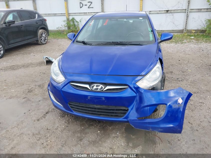 2013 Hyundai Accent Gl VIN: KMHCT5AE0DU132195 Lot: 12143459