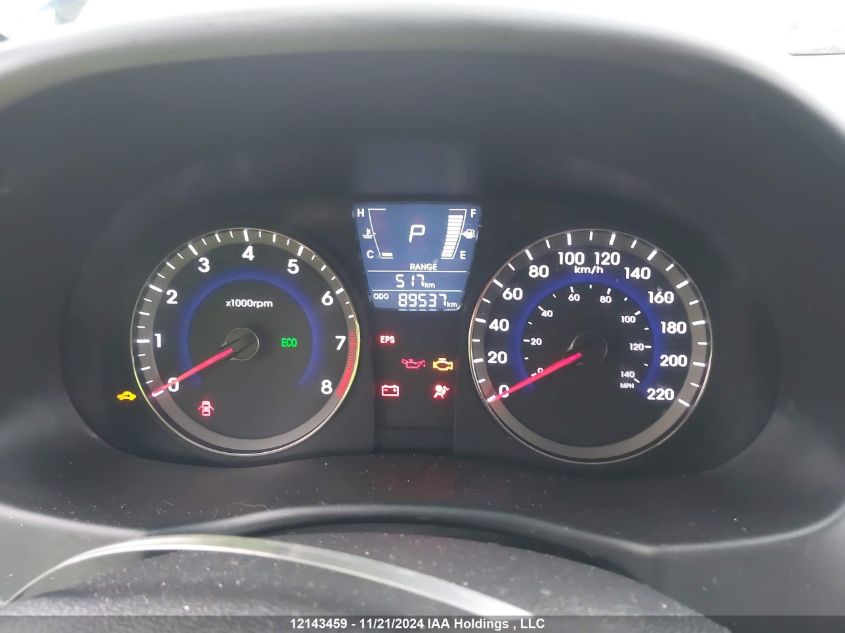 2013 Hyundai Accent Gl VIN: KMHCT5AE0DU132195 Lot: 12143459