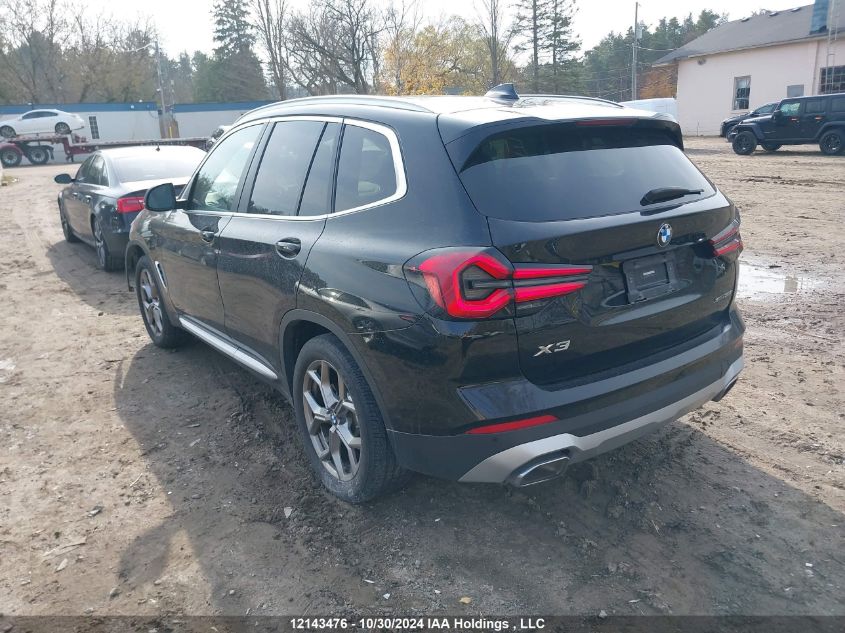 2023 BMW X3 VIN: 5UX53DP00P9S24674 Lot: 12143476