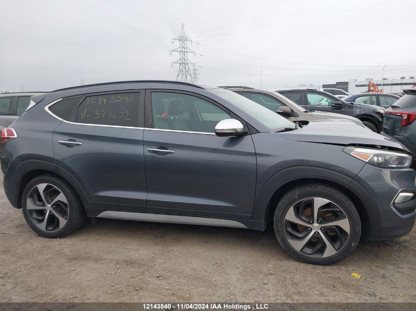 2017 Hyundai Tucson Limited VIN: KM8J3CA27HU377602 Lot: 12143540