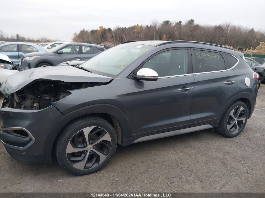 2017 Hyundai Tucson Limited VIN: KM8J3CA27HU377602 Lot: 12143540