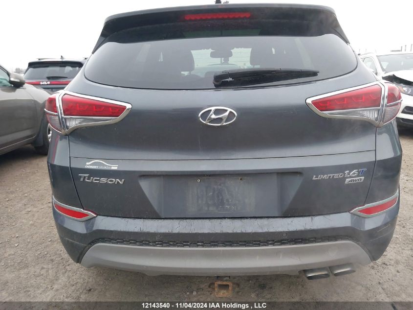 2017 Hyundai Tucson Limited VIN: KM8J3CA27HU377602 Lot: 12143540