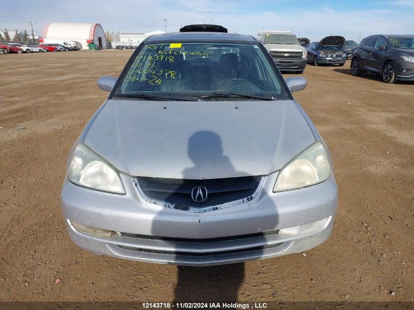 2002 Acura El VIN: 2HHES36892H004378 Lot: 12143718