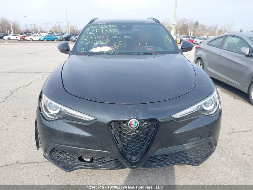 2023 Alfa Romeo Stelvio Ti Veloce Awd VIN: ZASPAKBN2P7D62968 Lot: 12143815