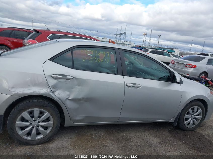 2014 Toyota Corolla Le VIN: 2T1BURHE8EC038817 Lot: 12143827