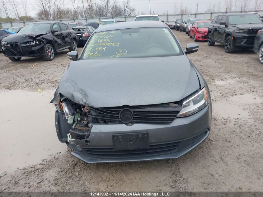 2014 Volkswagen Jetta Sedan VIN: 3VW2K7AJ9EM350845 Lot: 12143932