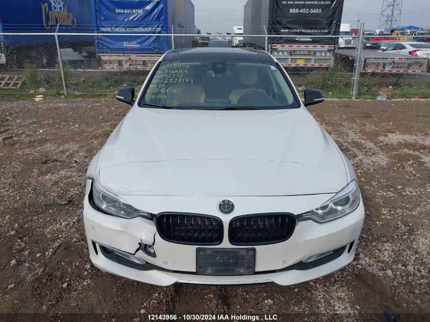 2014 BMW 3 Series VIN: WBA3D5C52EKX97236 Lot: 12143956