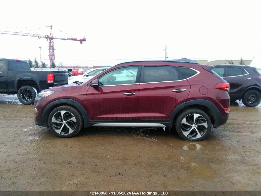 2017 Hyundai Tucson Limited/Sport And Eco/Se VIN: KM8J3CA24HU345691 Lot: 12143958