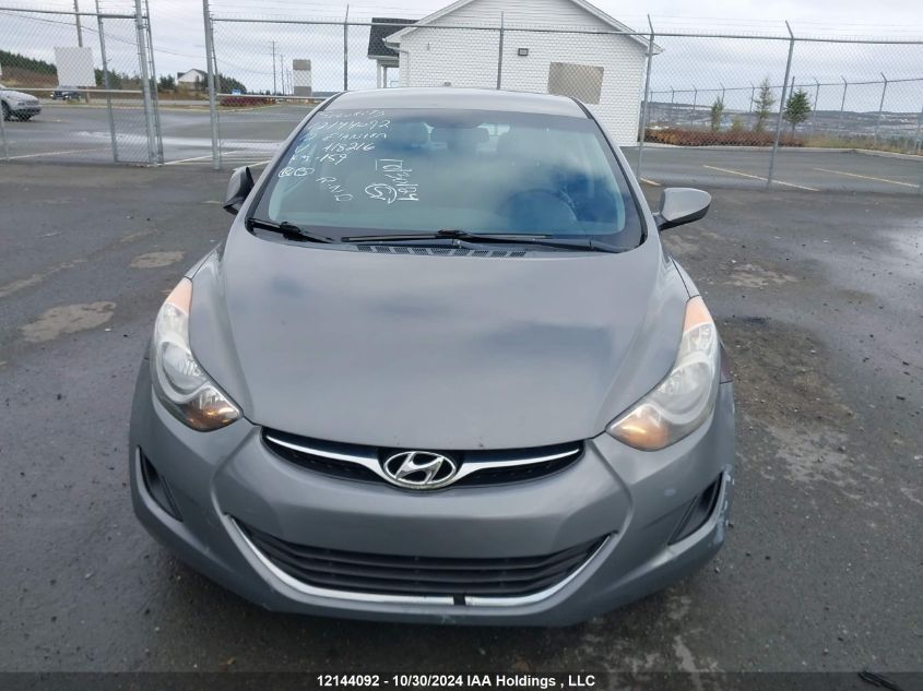 2012 Hyundai Elantra Gls/Limited VIN: 5NPDH4AE4CH118216 Lot: 12144092