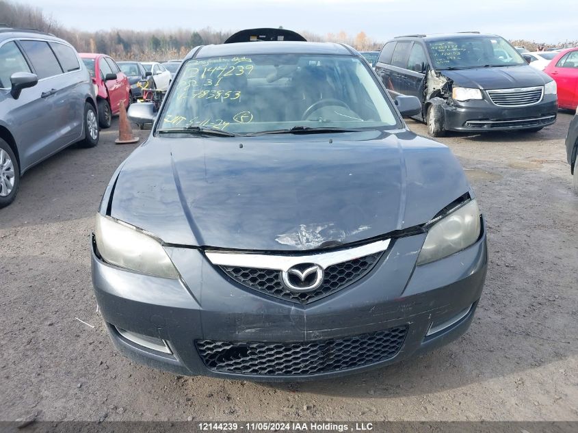 2008 Mazda 3 I VIN: JM1BK32F481783853 Lot: 12144239