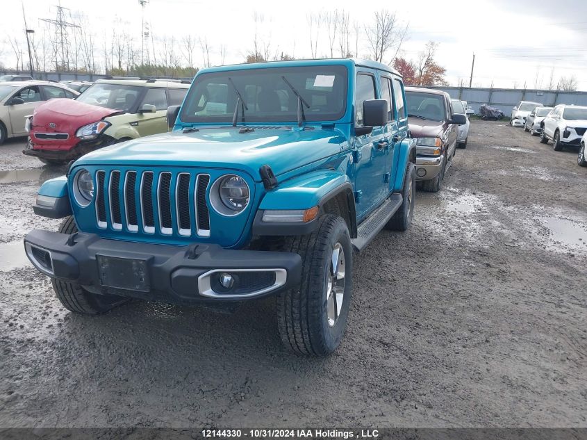 2020 Jeep Wrangler Unlimited Sahara VIN: 1C4HJXEG2LW134637 Lot: 12144330