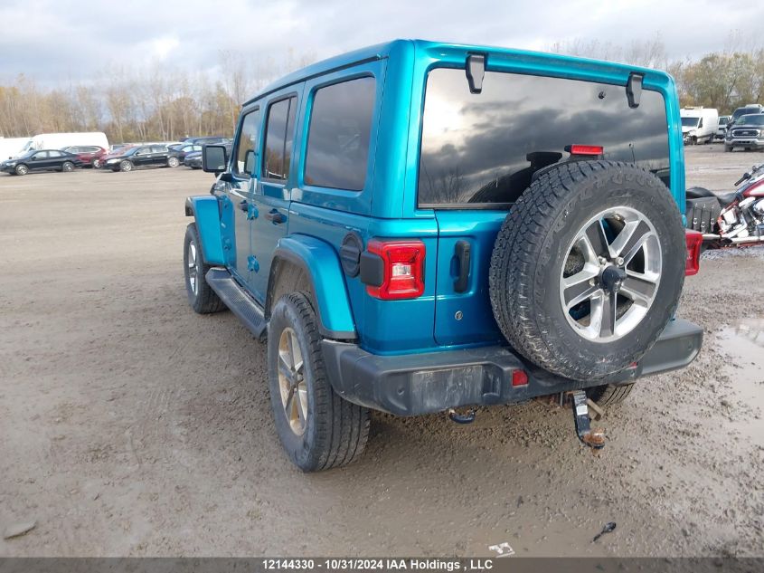 2020 Jeep Wrangler Unlimited Sahara VIN: 1C4HJXEG2LW134637 Lot: 12144330