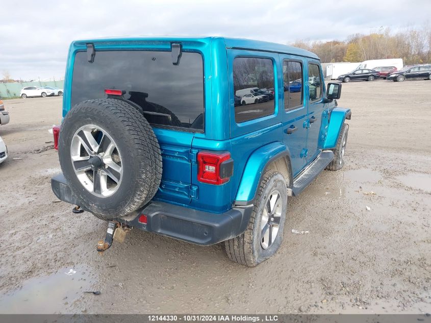 2020 Jeep Wrangler Unlimited Sahara VIN: 1C4HJXEG2LW134637 Lot: 12144330