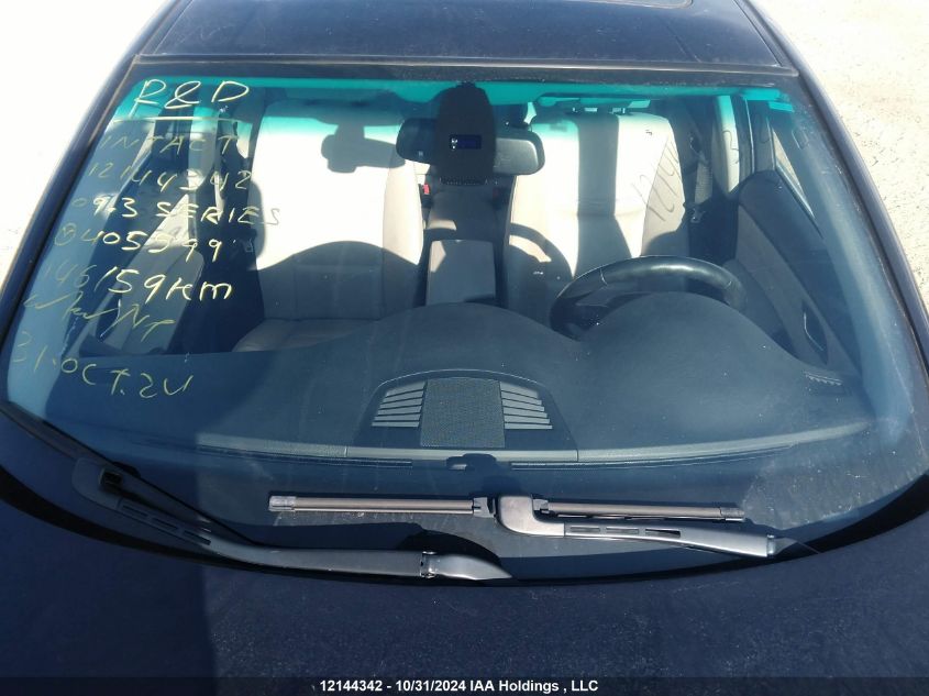 2009 BMW 3 Series VIN: WBAPL33529A405599 Lot: 12144342