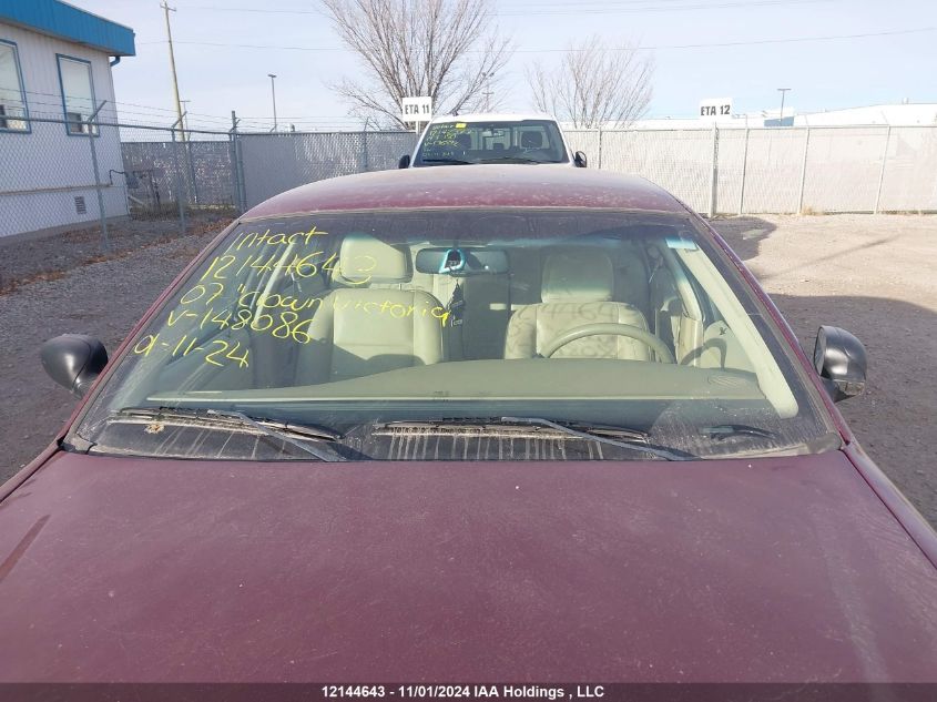 2007 Ford Crown Victoria Lx/Sport VIN: 2FAFP74V97X148086 Lot: 12144643