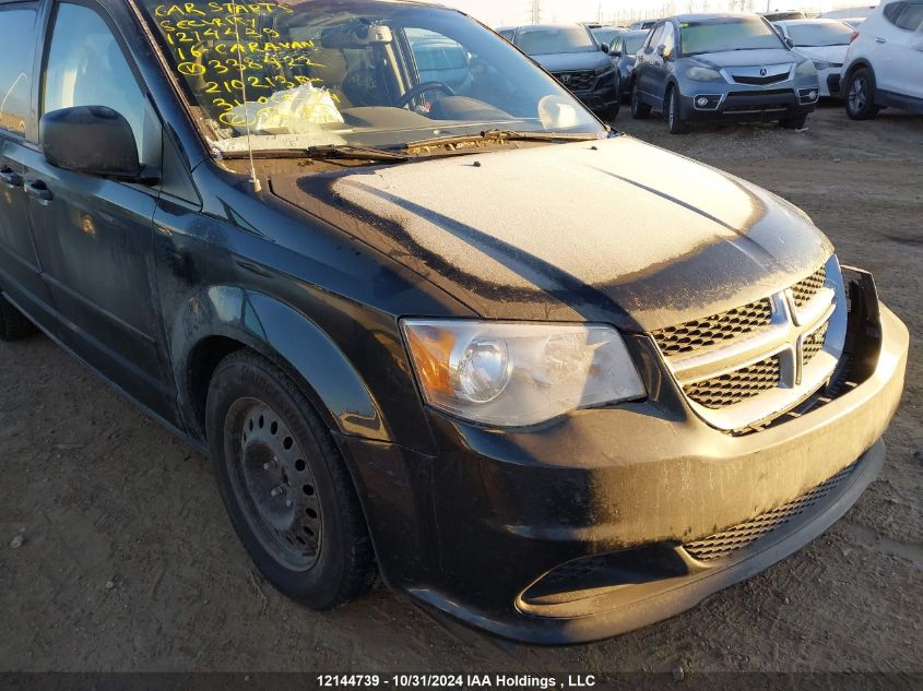 2016 Dodge Grand Caravan Se VIN: 2C4RDGBG6GR338422 Lot: 12144739